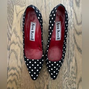 ANNE KLEIN II | VINTAGE 90’s heels. Classic Polka Dots. Make a statement!